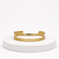 Golden Echo Double Cuff